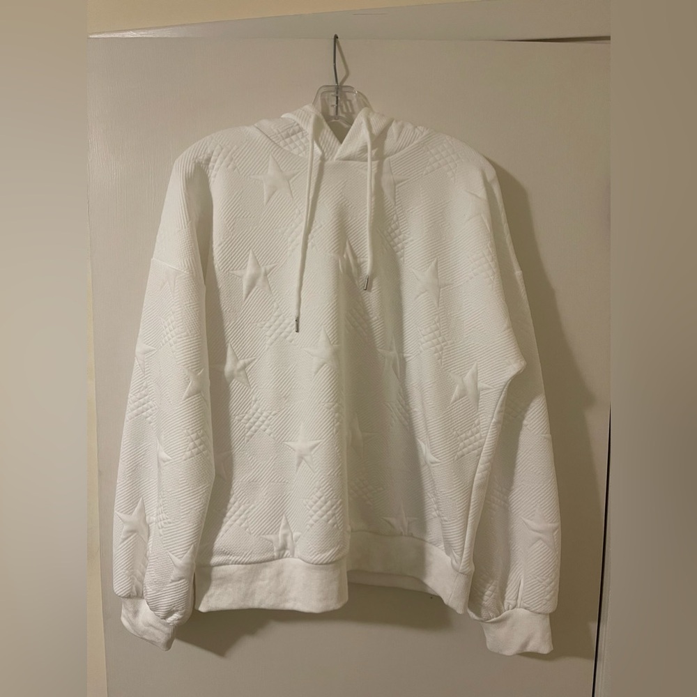 White Star Detailed Hoodie. Never Worn. NWT